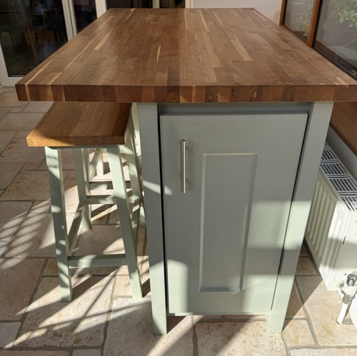 Bespoke kitchen island painted - kitchen,