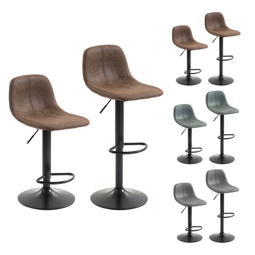 Bar stools set swivel - set, 2