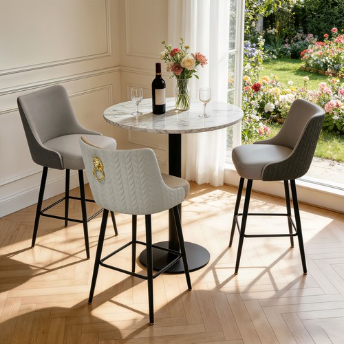Modern swivel bar stools - swivel, pu