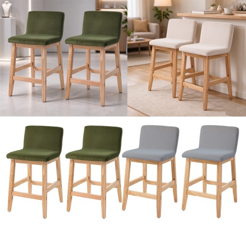 Velvet counter bar stools - counter,