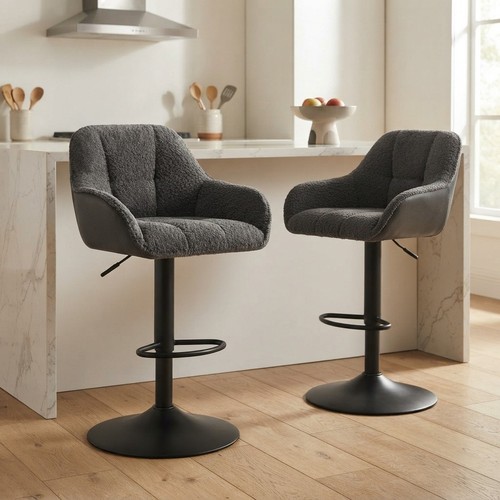 Bar stools set dark grey - bar, of