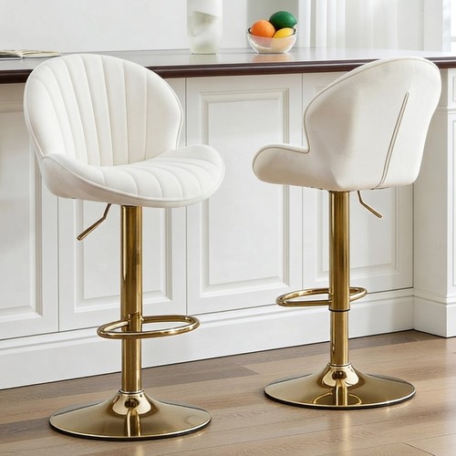 Chic velvet swivel bar stool - chic,