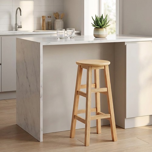 Wooden bar stool kitchen - wooden,