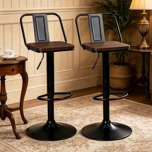 Adjustable bar stools wood - adjustable,