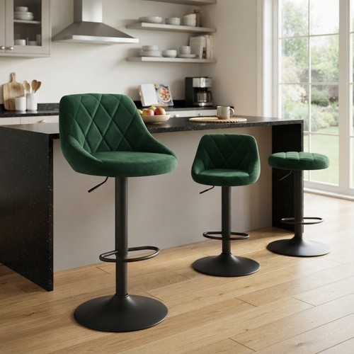 Luxurious dark green swivel - luxurious,
