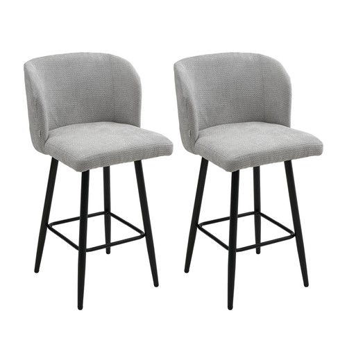2pcs grey chenille - chenille, bar