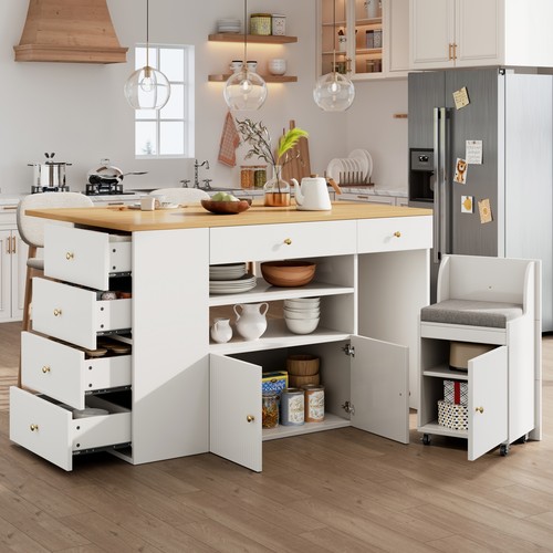 Adjustable kitchen island - kitchen,