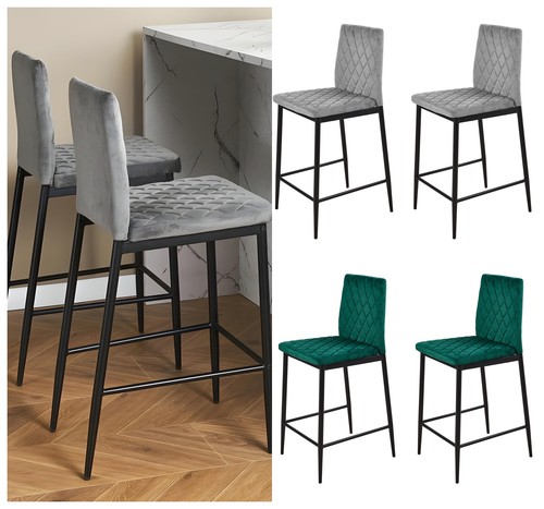 Velvet upholstered bar - upholstered,