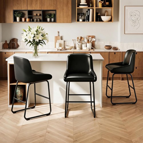 Bar stools leather kitchen - bar,