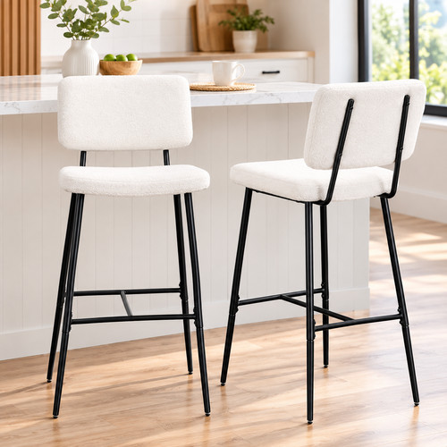 Set beige bar stools - beige,