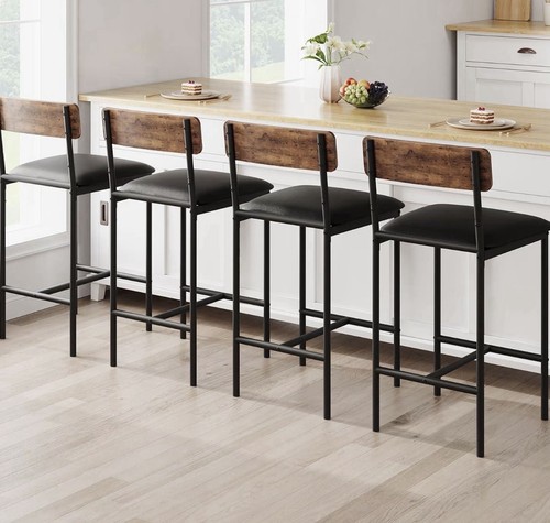 Bar stools set counter - bar, 4