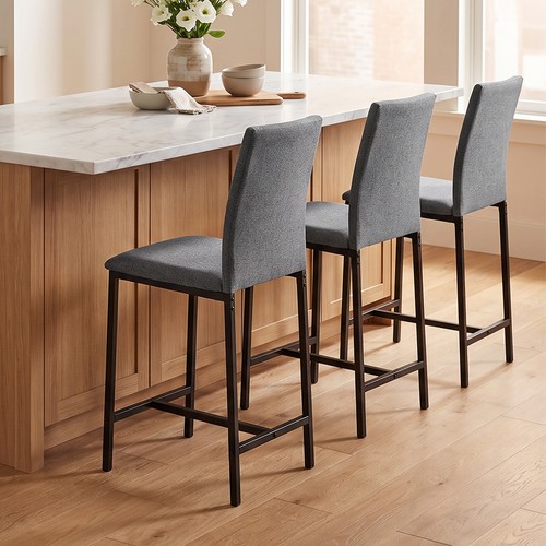 4pcs linen bar stools counter - linen,